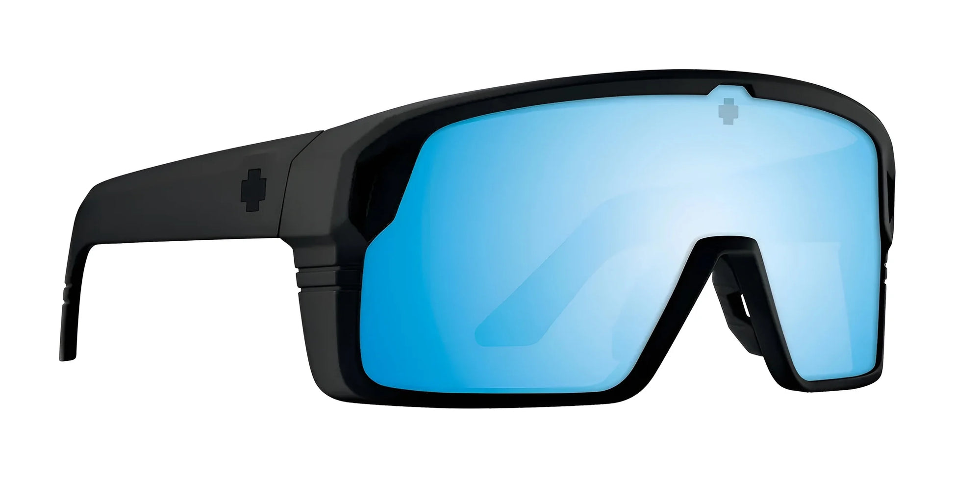 SPY Monolith Sunglasses Matte Black / Happy Boost Bronze Polar Ice Blue Spectra Mirror