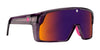 SPY MONOLITH Sunglasses | Size 138 / Translucent Dark Purple / Happy Gray Green Dark Purple Spectra Mirror
