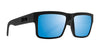 SPY MONTANA Sunglasses | Size 54 / Soft Matte Black / Happy Boost Polar Ice Blue Mirror
