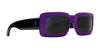 SPY NINETY Six Sunglasses | Size 58 / Purple Black / Happy Gray with Black Mirror