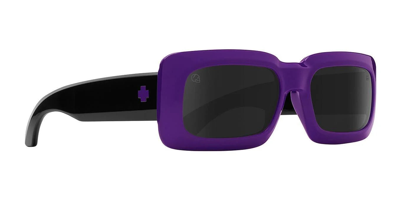 SPY NINETY Six Sunglasses Purple Black / Happy Gray Black Mirror