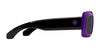 SPY NINETY Six Sunglasses | Size 58 / Clear Smoke / Happy Gray Green with Silver Spectra