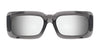 SPY NINETY Six Sunglasses | Size 58 / Clear Smoke / Happy Gray Green with Silver Spectra