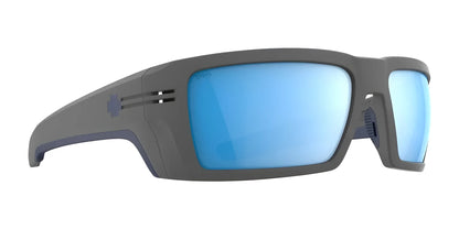 SPY REBAR SE Safety Sunglasses Matte Gray / Happy Boost Polar Ice Blue Mirror