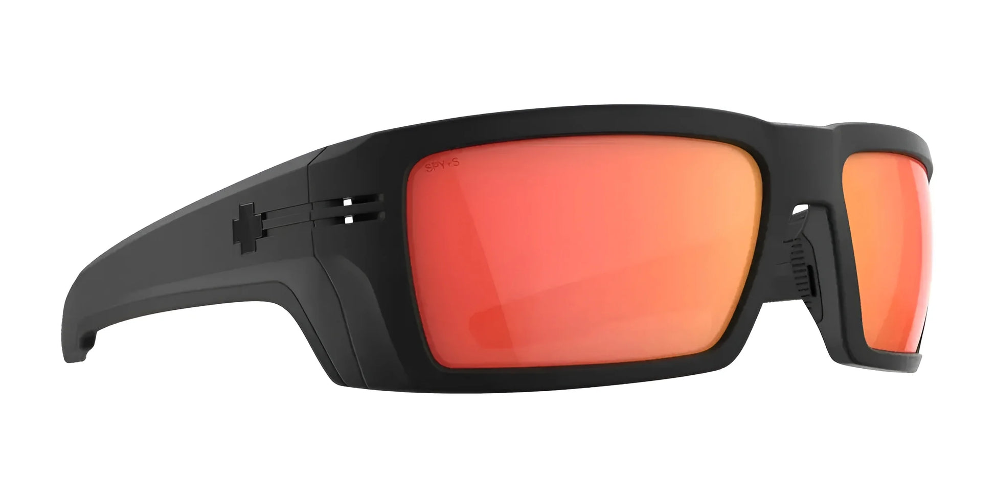 SPY REBAR SE Safety Sunglasses Matte Black / Happy Boost Polar Orange Mirror