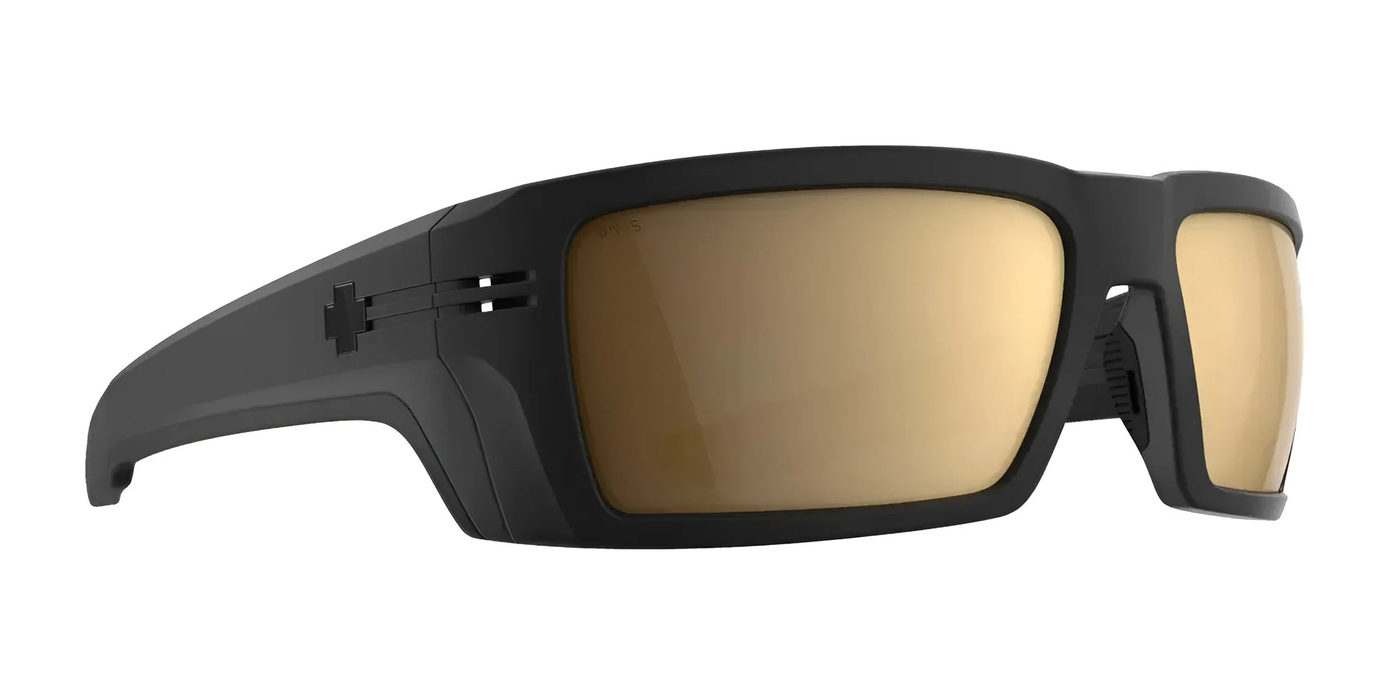 SPY REBAR SE Safety Sunglasses Matte Black / Happy Bronze Gold Mirror