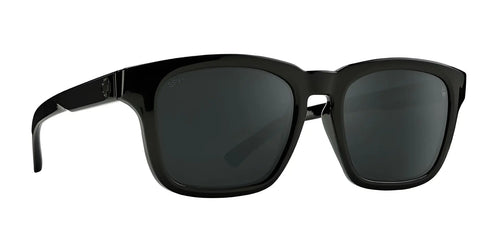 SPY SAXONY Sunglasses / Size 53 / Matte Black / Happy Boost Bronze Polar Black Mirror