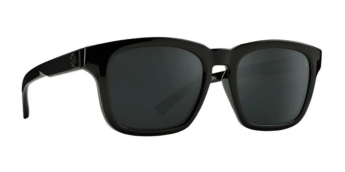 SPY SAXONY Sunglasses | Size 53 / Black / Happy Gray Green with Black Spectra Mirror
