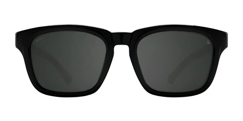SPY SAXONY Sunglasses / Size 53 / Matte Black / Happy Boost Bronze Polar Black Mirror