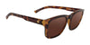 SPY SAXONY Sunglasses | Size 53 / Matte Black / Happy Boost Bronze Polar Black Mirror