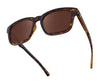 SPY SAXONY Sunglasses | Size 53 / Matte Black / Happy Boost Bronze Polar Black Mirror