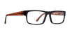 SPY VAUGHN Eyeglasses / Matte Black Trans Sepia / Size 54