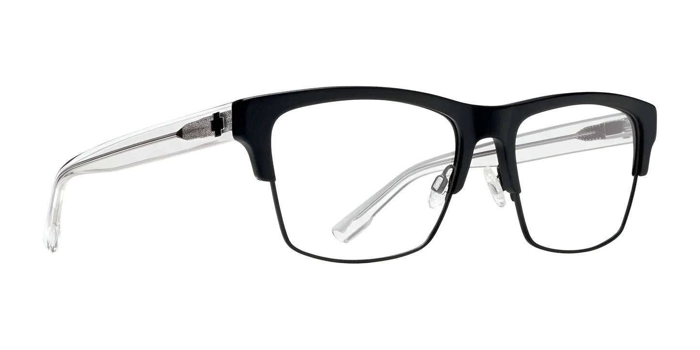 SPY Weston 50/50 Eyeglasses Matte Black Gloss Crystal