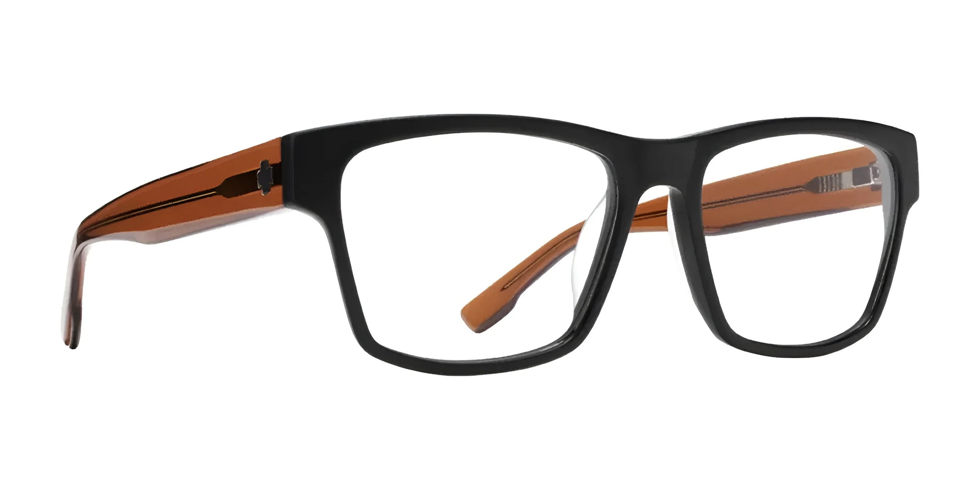 SPY WESTON Eyeglasses Matte Black Trans Sepia