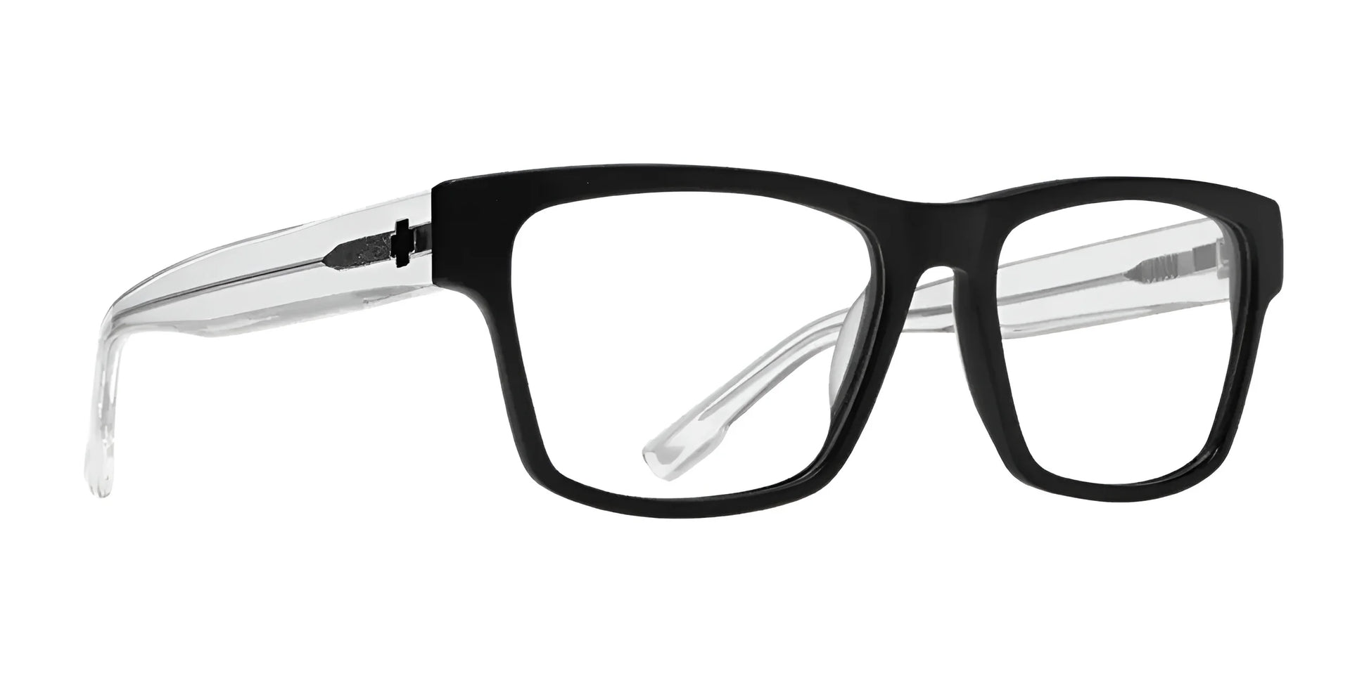 SPY WESTON Eyeglasses Matte Black Gloss Crystal