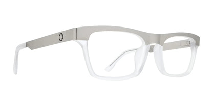 SPY ZADE Eyeglasses Silver Clear Matte