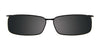 Takumi T9924 Eyeglasses with Clip-on Sunglasses | Size 49 / Black & Marbled Blue