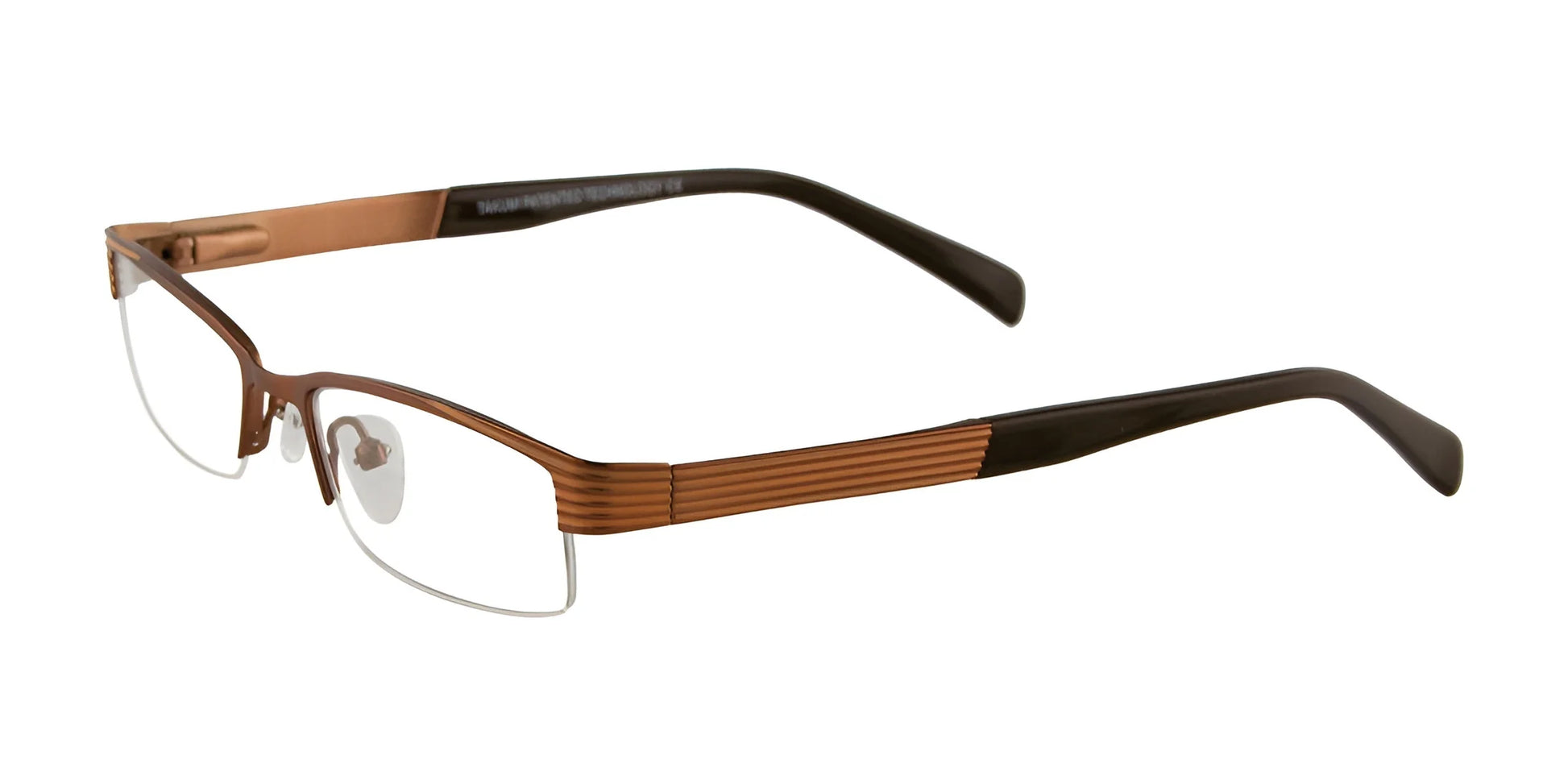 Takumi T9925 Eyeglasses Satin Copper Brown & Orange