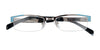 Takumi T9925 Eyeglasses | Size 47 / Satin Black & White