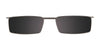Takumi T9934 Eyeglasses with Clip-on Sunglasses | Size 51 / Matt Silver