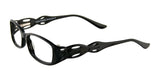 Takumi T9940 Eyeglasses with Clip-on Sunglasses Black