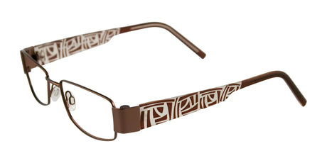 Takumi T9943 Eyeglasses with Clip-on Sunglasses Satin Brown