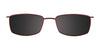 Takumi T9943 Eyeglasses with Clip-on Sunglasses | Size 51 / Satin Brown
