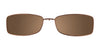 Takumi T9948 Eyeglasses with Clip-on Sunglasses | Size 52 / Satin Light Brown