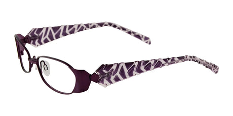 Takumi T9949 Eyeglasses with Clip-on Sunglasses Satin Dark Purple