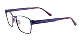 Takumi T9955 Eyeglasses with Clip-on Sunglasses Satin Mauve & Blue