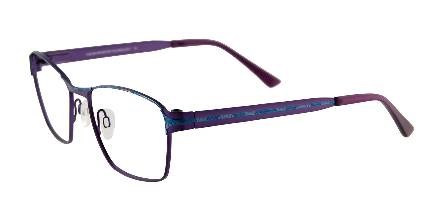 Takumi T9955 Eyeglasses with Clip-on Sunglasses Satin Mauve & Blue