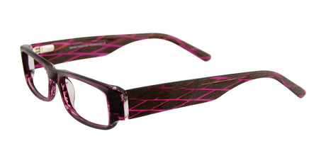 Takumi T9961 Eyeglasses with Clip-on Sunglasses Clear Purple