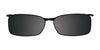 Takumi T9961 Eyeglasses with Clip-on Sunglasses | Size 49 / Black