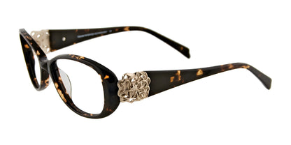 Takumi T9967 Eyeglasses with Clip-on Sunglasses Demi / Amber