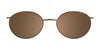Takumi T9972 Eyeglasses with Clip-on Sunglasses | Size 47 / Satin Brown