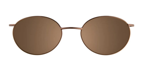 Takumi T9972 Eyeglasses with Clip-on Sunglasses / Size 47 / Satin Brown