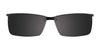 Takumi T9973 Eyeglasses with Clip-on Sunglasses | Size 51 / Matt Black