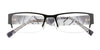 Takumi T9973 Eyeglasses with Clip-on Sunglasses | Size 51 / Matt Black