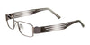 Takumi T9978 Eyeglasses with Clip-on Sunglasses | Size 44 / Satin Steel