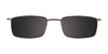 Takumi T9978 Eyeglasses with Clip-on Sunglasses | Size 44 / Satin Brown