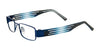 Takumi T9978 Eyeglasses with Clip-on Sunglasses | Size 44 / Satin Navy
