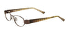 Takumi T9979 Eyeglasses with Clip-on Sunglasses | Size 45 / Satin Brown