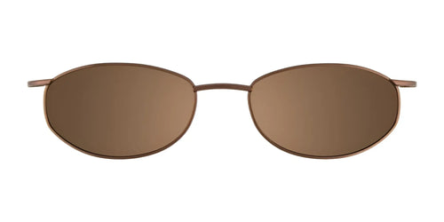 Takumi T9979 Eyeglasses with Clip-on Sunglasses / Size 45 / Satin Brown