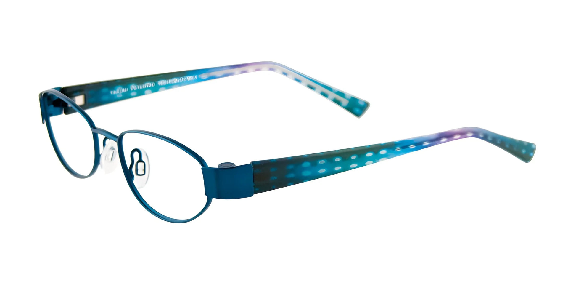 Takumi T9979 Eyeglasses with Clip-on Sunglasses Satin Dark Turquoise