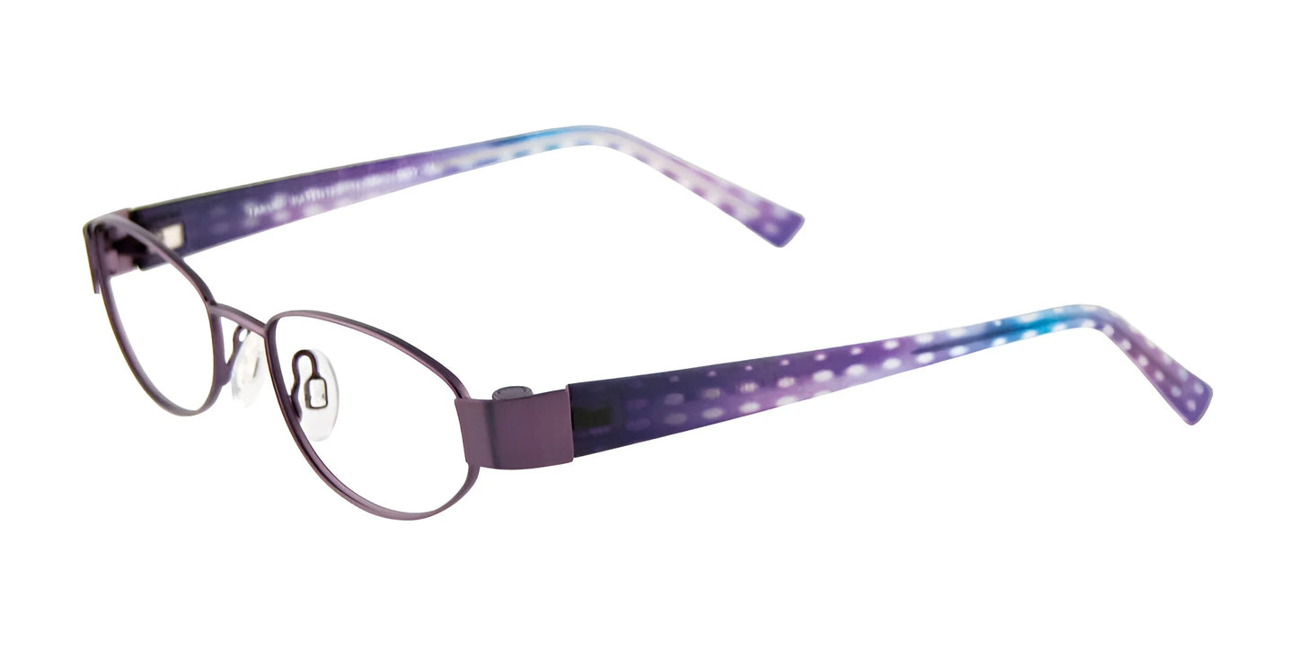 Takumi T9979 Eyeglasses with Clip-on Sunglasses Satin Dark Lilac