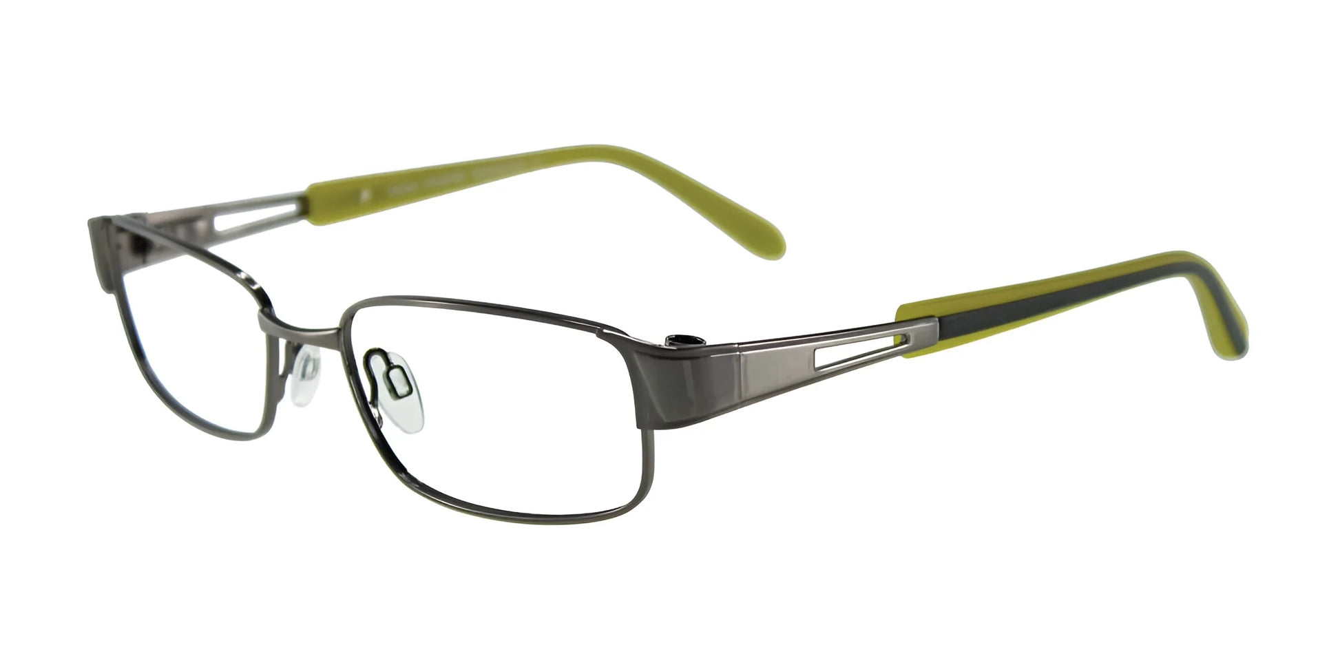 Takumi T9988 Eyeglasses with Clip-on Sunglasses Shiny & Matt Dark Grey