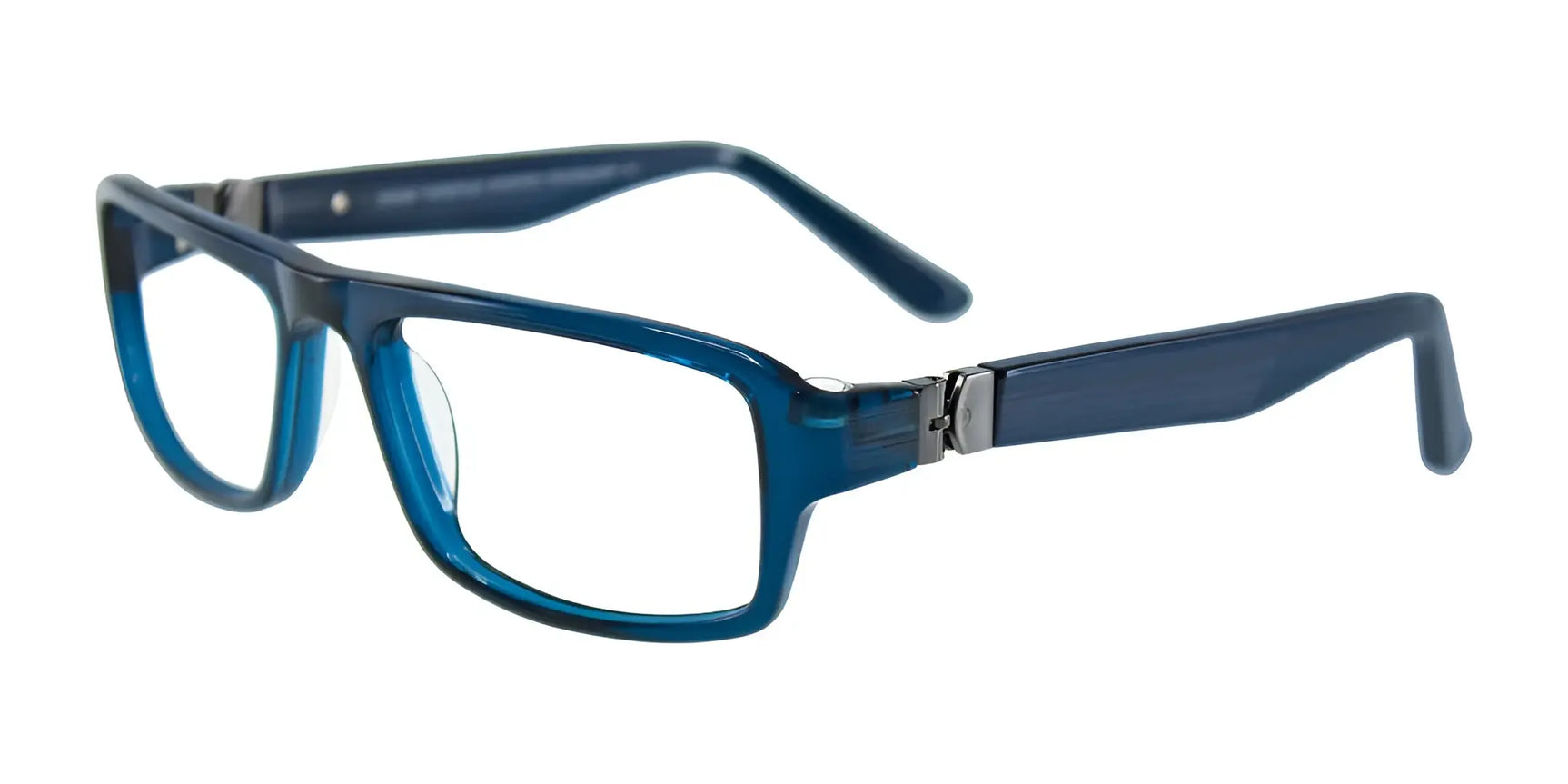 Takumi T9990 Eyeglasses with Clip-on Sunglasses Dark Blue