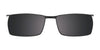 Takumi T9995 Eyeglasses with Clip-on Sunglasses | Size 53 / Satin Grey