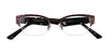Takumi T9996 Eyeglasses with Clip-on Sunglasses | Size 48 / Blk & Grey/Pink & Drkred