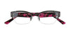 Takumi T9996 Eyeglasses with Clip-on Sunglasses | Size 48 / Blk & Grey/Pink & Drkred